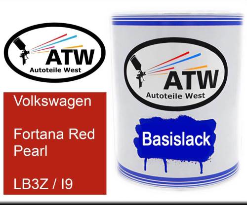 Volkswagen, Fortana Red Pearl, LB3Z / I9: 1L Lackdose, von ATW Autoteile West.